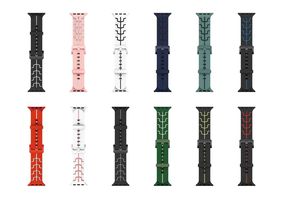 Tùy chỉnh chất lượng cao màn hình in logo Silicone cao su thay thế ban nhạc đồng hồ Xem dây đeo - Product Image 5