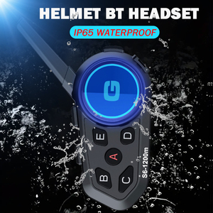 Auriculares impermeables para motocicleta con sistema de intercomunicación BT 5,1 y micrófono 2 en 1 para comunicación con casco - Product Image 2