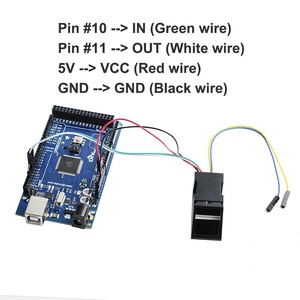 Red Light Optical Fingerprint Reader Sensor Module DC 3.8-7.0V UART interface Fingerprint Module for <strong>Arduino</strong> Mega2560