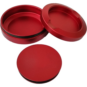 Hochpräzise kunden spezifische eloxierte Aluminium legierung <span class=keywords><strong>CNC</strong></span>-Bearbeitung Service Schnupftabak dose Aluminium Schnupftabak dosen