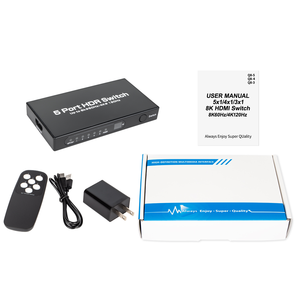 5-Port for <strong>HDMI</strong> Switcher Selector Slim 8K@60Hz 5-in-1 out Video Splitters &amp; Converters with Remote Supports HDMI2.1 - Product Image 2