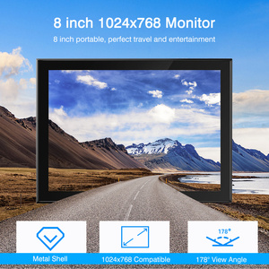 Eyoyo-Monitor de pantalla táctil MK08-2, marco de Metal, 8 pulgadas, ángulo de visión 178x1024, 768 CD, capacitivo, con CC, VGA, HD, MI, AV, BNC, entrada USB - Product Image 2