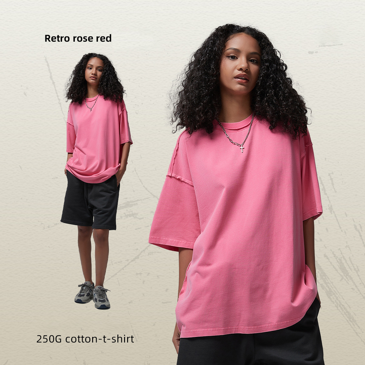 Rétro rose rouge