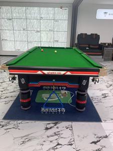 שולחן בריכה ביתי מודרני שולחן אוכל עם רגליים מעץ עור כיסים מחיר זול סנוקר שולחן של כרית חומר כרית - Product Image 4