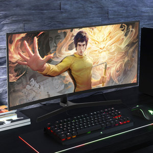 Pantalla curva Pantalla ancha grande Monitor de computadora Monitor de juegos Fábrica 49 pulgadas 5K 75Hz LED Negro para escritorio de negocios IPS 1 Ms - Product Image 3