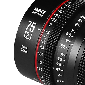 スーパー35フレームシネマカメラシステム用Meike Prime 75mm T2.1 RED Komodo BMPCC6K BMPCC6K Pro Z CAM S6 SonyFS5IIカメラ - Product Image 6
