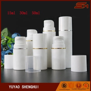15ml 30ml 50ml לבן קוסמטי אריזה lotionbottle טיפוח עור ומחניק משאבת בקבוק