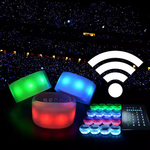 Stampa personalizzata concerto LED lampeggiante DMX controllo programmabile telecomando LED bracciale - Product Image 5