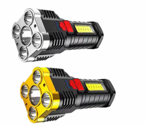 Lampe torche à cinq trous modèle HY912 (600mAh + argent)