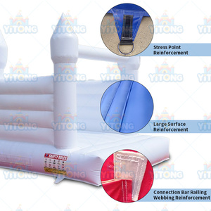 Bouncy lâu đài trắng Bouncer Trắng nhảy lâu đài <span class=keywords><strong>Inflatable</strong></span> bouncers cho Đảng <span class=keywords><strong>Mini</strong></span> đám cưới nhà bị trả lại - Product Image 4