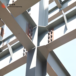Arquitectura de materiales de construcción de gran envergadura prefabricada Secciones de viga en H laminadas en caliente para estructuras de hangar de acero modernas - Product Image 6