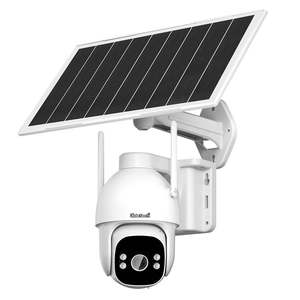 JideTeech AOV-Cámara CCTV con alimentación solar, 4G, 12W, para exteriores, audio de 2 vías, función de visión nocturna en color con tarjeta SD, IP66 - Product Image 1