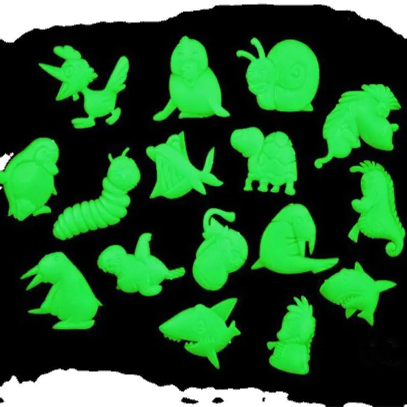 Adesivi murali per animali tartarughe uccelli decorazioni murali glow-in-the-dark uccelli insetti fluorescenti squalo Pengu