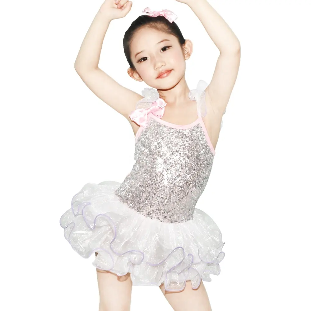 MiDee Customized Dance Dress Fancy Ballet Tutu Flower Dance Costumes For Girls
