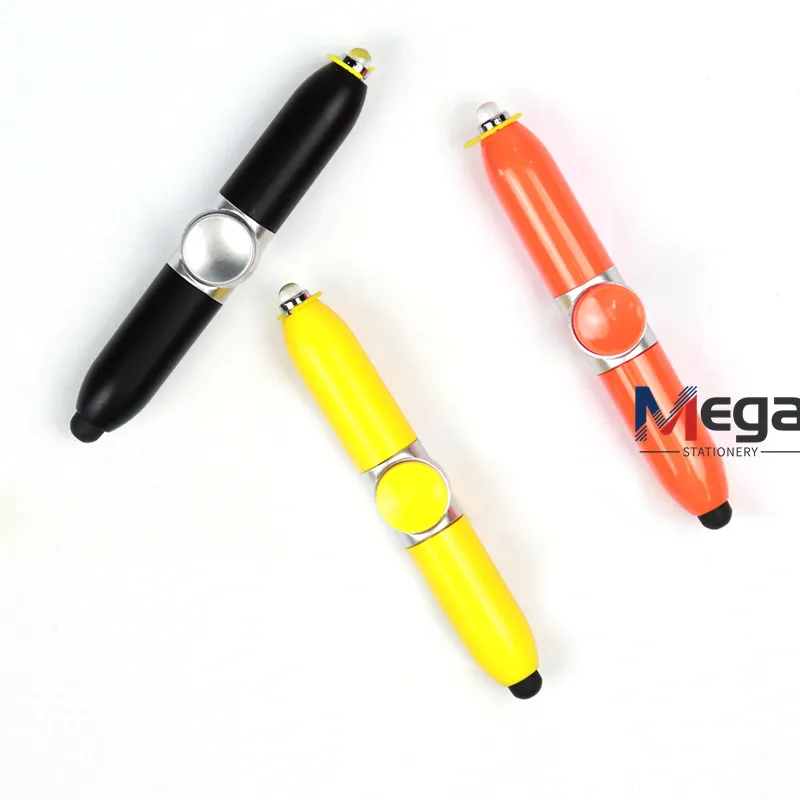 Мега-2024, лидер продаж, креативная многофункциональная антипрессовочная Гироскопическая ручка для спиннера со стилусом, светодиодная подсветка для бизнес-подарка