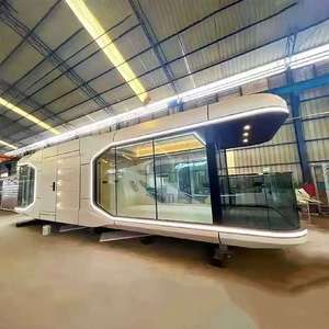 20ft 40ft מותרות פלדה מיכל בית קטן פרפאב עמיד למים נגד קורוזיה חלל הבית עם מטבח חדרי שינה