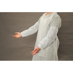 Factory OEM Custom Polyethylene Pe Disposable Plastic PE Arm Sleeve Cover With Elastic Cuff Disposable Microporous <strong>Oversleeve</strong> - Product Image 2