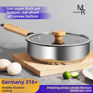 <strong>Rudolf</strong> Non-Stick Small Frying Pan for Household Use for Cooking Steak Pancake Omelette on Induction Cooker or Gas Stove - Product Image 2