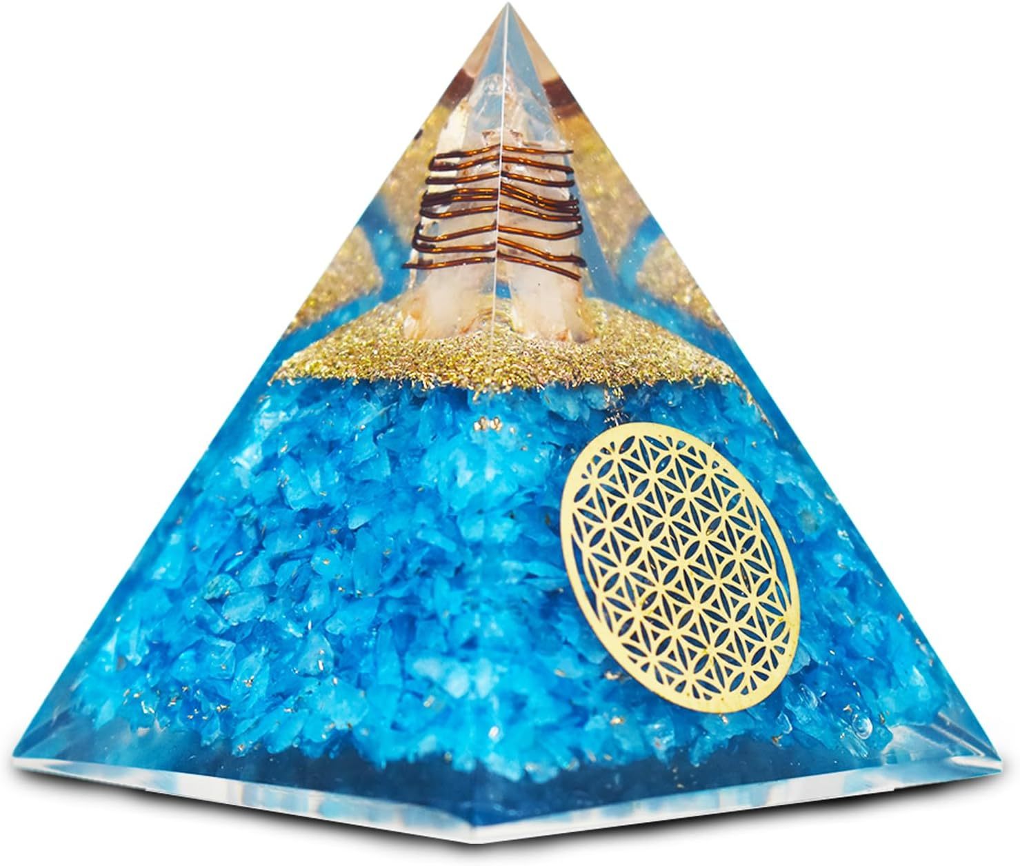 Pirámide de aguamarina