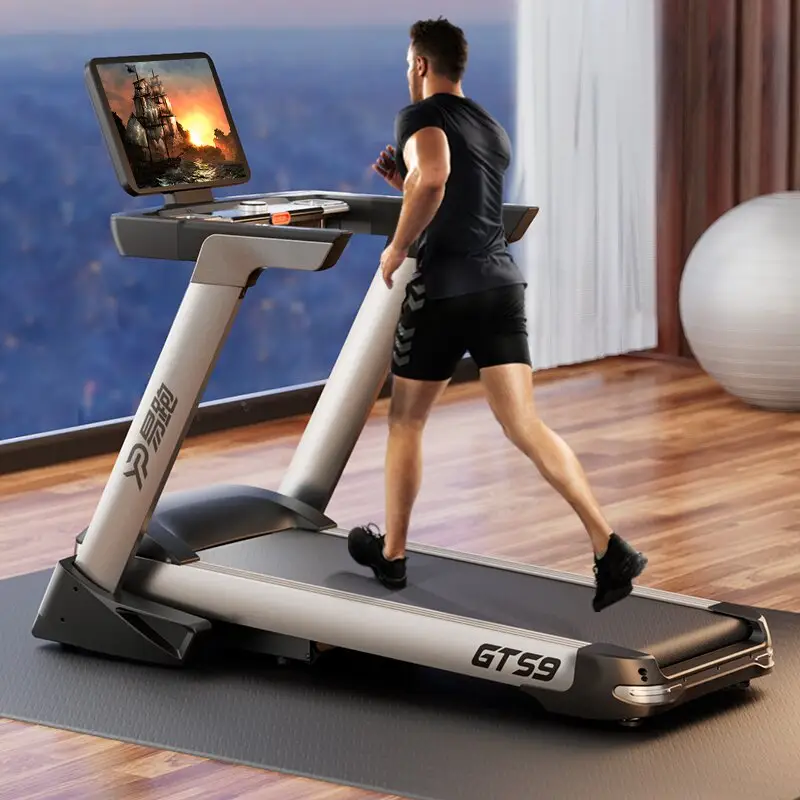 YPOO with CE approved wholesale fitness equipment electric foldable App bluetooth connection treadmill running machine GTS9