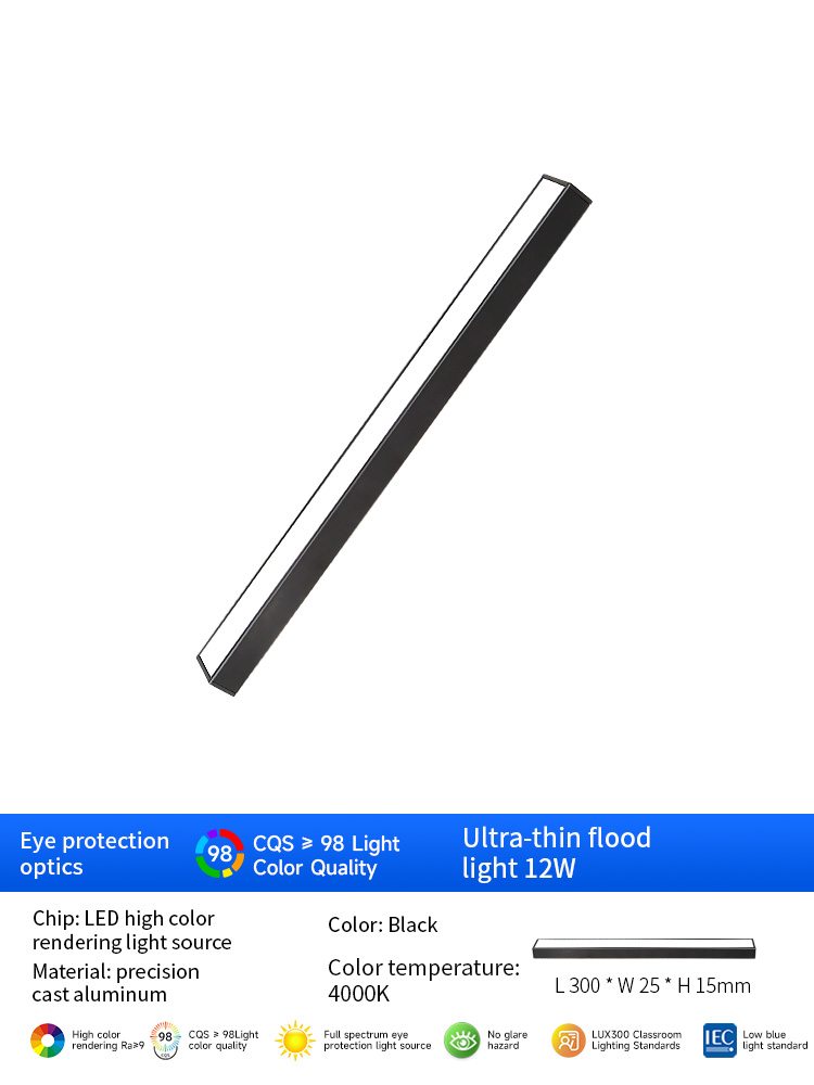 Magnetic floodlight 12W