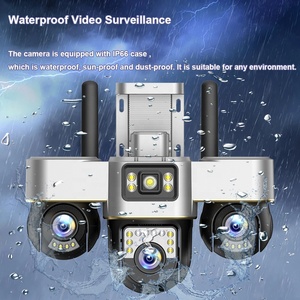Regis V380 tripla lente 3 schermi 4G Sim sorveglianza esterna 2 vie Audio a colori visione notturna 6MP IP Auto Tracking Camera Ptz - Product Image 6