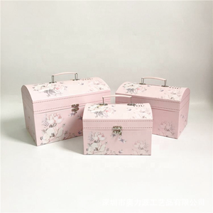 Wholesale Multi Size Custom Printed Cardboard Gift Boxes Treasure Pirate Chest with Metal Lock <strong>String</strong> <strong>Handle</strong> - Product Image 3
