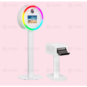 DSLR + iPad fotoğraf kabini kiti-çift kamera yatağı, <span class=keywords><strong>360</strong></span> ° RGB aydınlatma ve anında sosyal paylaşım