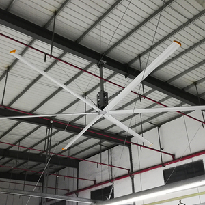 Ventilador de teto comercial de grande capacidade AC/DC HVLS para Gym Warehouse Restaurant Low <span class=keywords><strong>Speed</strong></span> Optimal Ventilation Core Motor Component