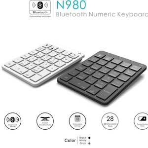 Factory Wholesale <strong>Bluetooth</strong> Wireless <strong>Numeric</strong> <strong>Keyboard</strong> for Computer and Laptop