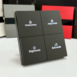 Siqitech yeni 4-Gang akıllı ışık anahtarı Tuya ses kontrolü için Wifi/Zigbee PC malzeme ev kullanımı için 240v Max gerilim - Product Image 4