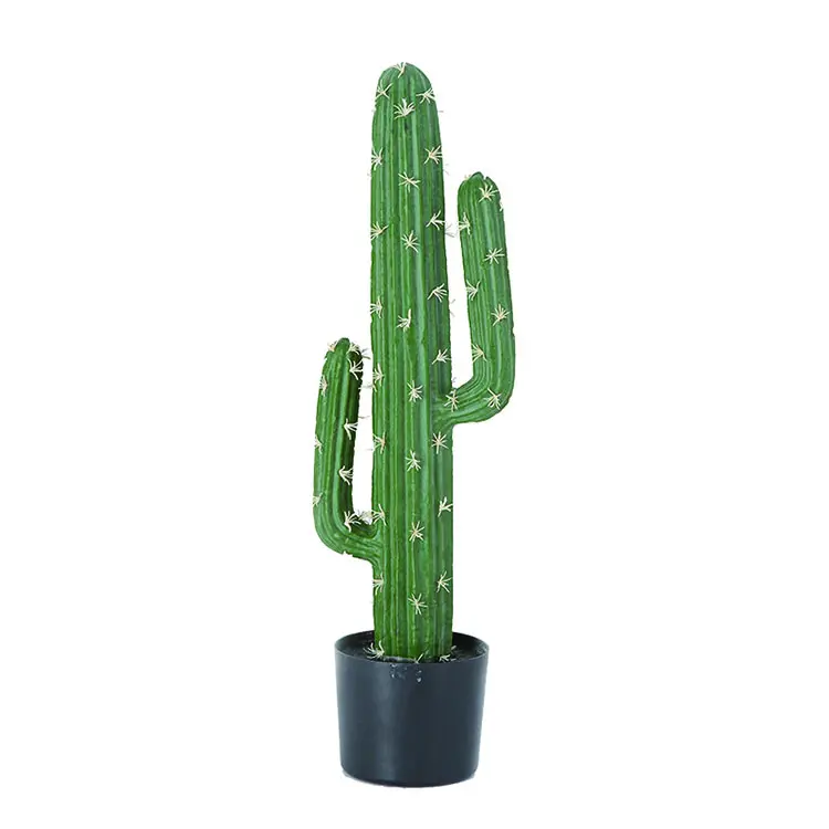 High Quality Large Outdoor Outdoor Green Cheap Mini Potted Artificial Plants Cactus For Room Decoration