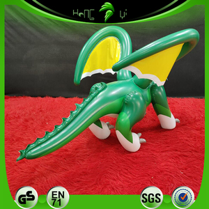 Hongyi oyuncak binmek şişme yeşil ejderha kanat özel şişme gıcırtılı ejderha modeli ile eğlenceli - Product Image 4