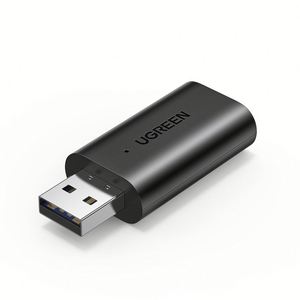 UGREEN蓝牙5.1发射器接收器2合1无线USB蓝牙适配器内置麦克风3.5毫米音频蓝牙加密狗 - Product Image 1