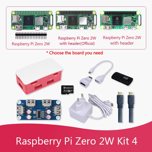 Raspberry Pi Zero 2 W Pi 0 2 W Kit scheda custodia alimentatore Mini H-D-M-I cavo Usb Heak lavelli - Product Image 6