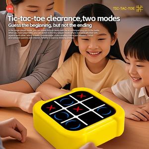Özel 5 1 elektronik Tic Tac Toe oyunu el elektrikli bulmaca oyun konsolu-Tic Tac Toe dokunmatik seyahat oyun konsolu - Product Image 6