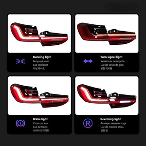 G12 F02 LEDテールライト7シリーズ2016-2018 2019 + リアバックダイナミックテールライト改良ブレーキリバースランプBMW用 - Product Image 4