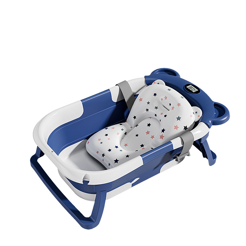Temperature sensing blue white + bath mat