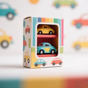 Caja de embalaje de juguete de regalo con logotipo personalizado impreso, cajas corrugadas de exhibición al por menor con ventana transparente para pequeñas empresas y comercio electrónico - Product Image 6