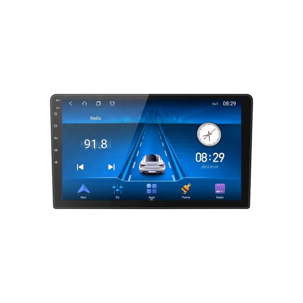 Reproductor Multimedia con Android 10 y navegación GPS para coche, autorradio estéreo 2 Din Universal con pantalla de 10 "y 9", TS8