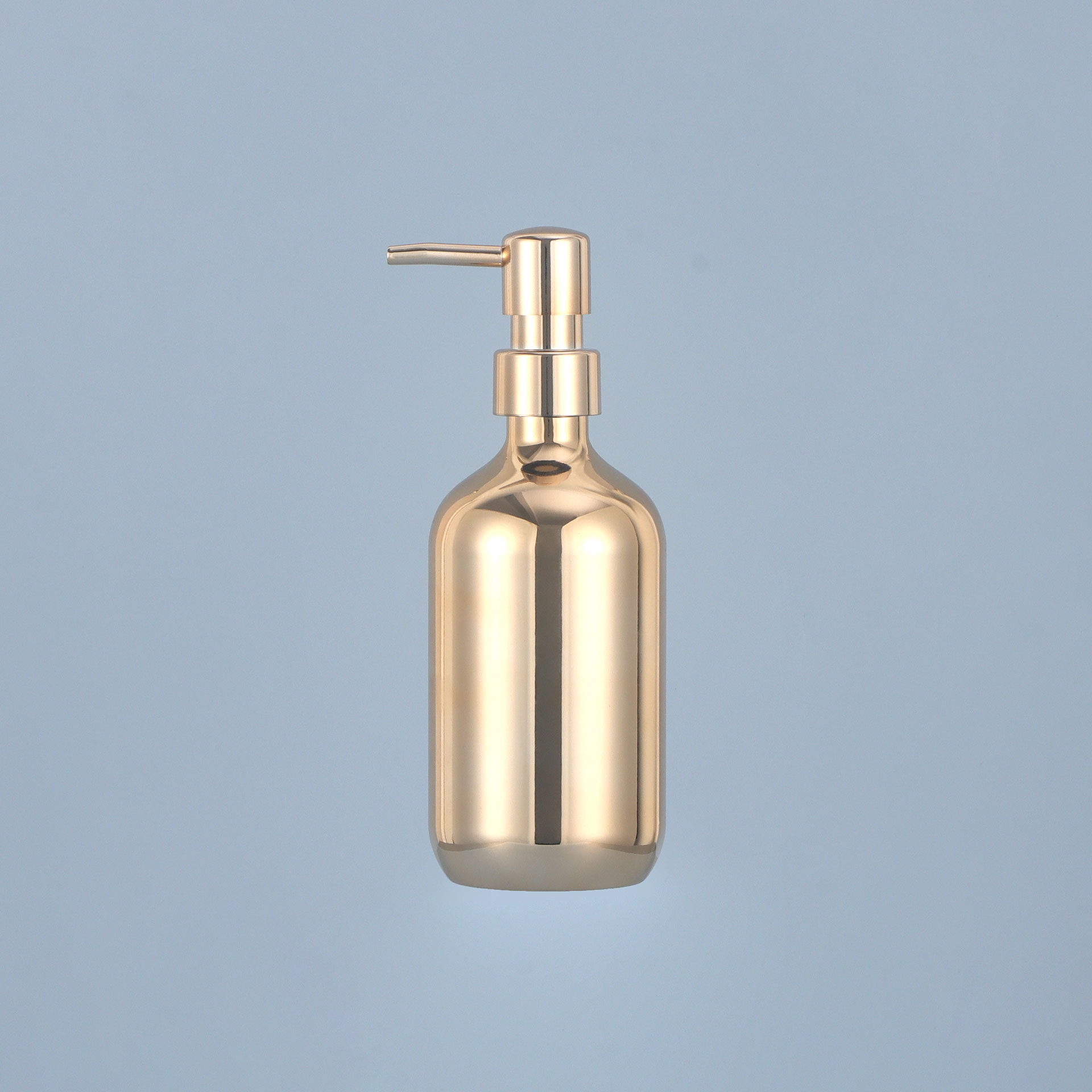 Pompe UV pour bouteille dorée