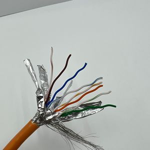 Categoría 7 Ethernet doble blindado Cat7 ingeniería Smart Home POE Cable de conexión de red de monitoreo de alta definición - Product Image 6