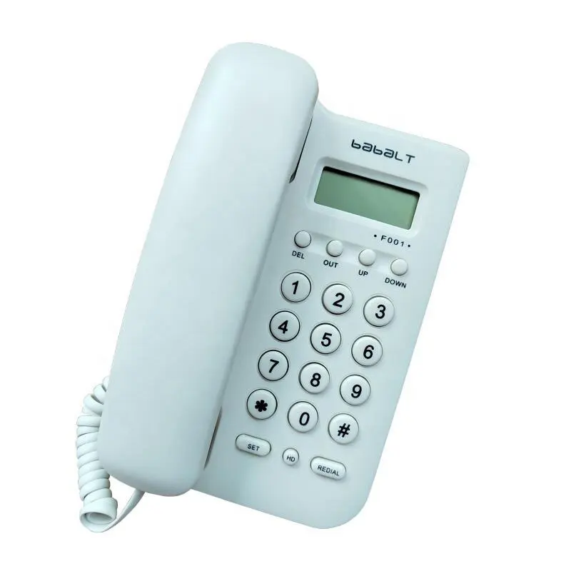 Set di telefoni con ID chiamante a linea fissa da scrivania a buon mercato in stock telefoni analogici con cavo produttore di telefoni cablati con consegna veloce