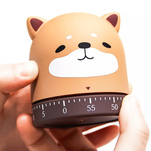 Nettes Tier Mechanischer Timer Nettes Schwein Hund Katze Fuchs Kind Zeit manager Student Lernen Selbstdisziplin Erinnern Sie Timer Küchen timer - Product Image 1
