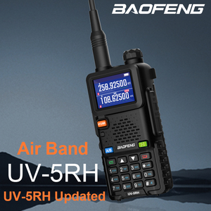 BAOFENG UV-5RH M sürüm çoklu bantlar el hava bandı AM/FM 2 yönlü Ham radyolar iletişim HF telsiz Baofeng Walkie Talkie - Product Image 2