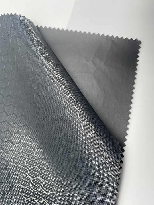 200D Ripstop Pu Coating Nylon Oxford Diamond Pac Melting Glue Bonding Fabric with High Strength Yarn