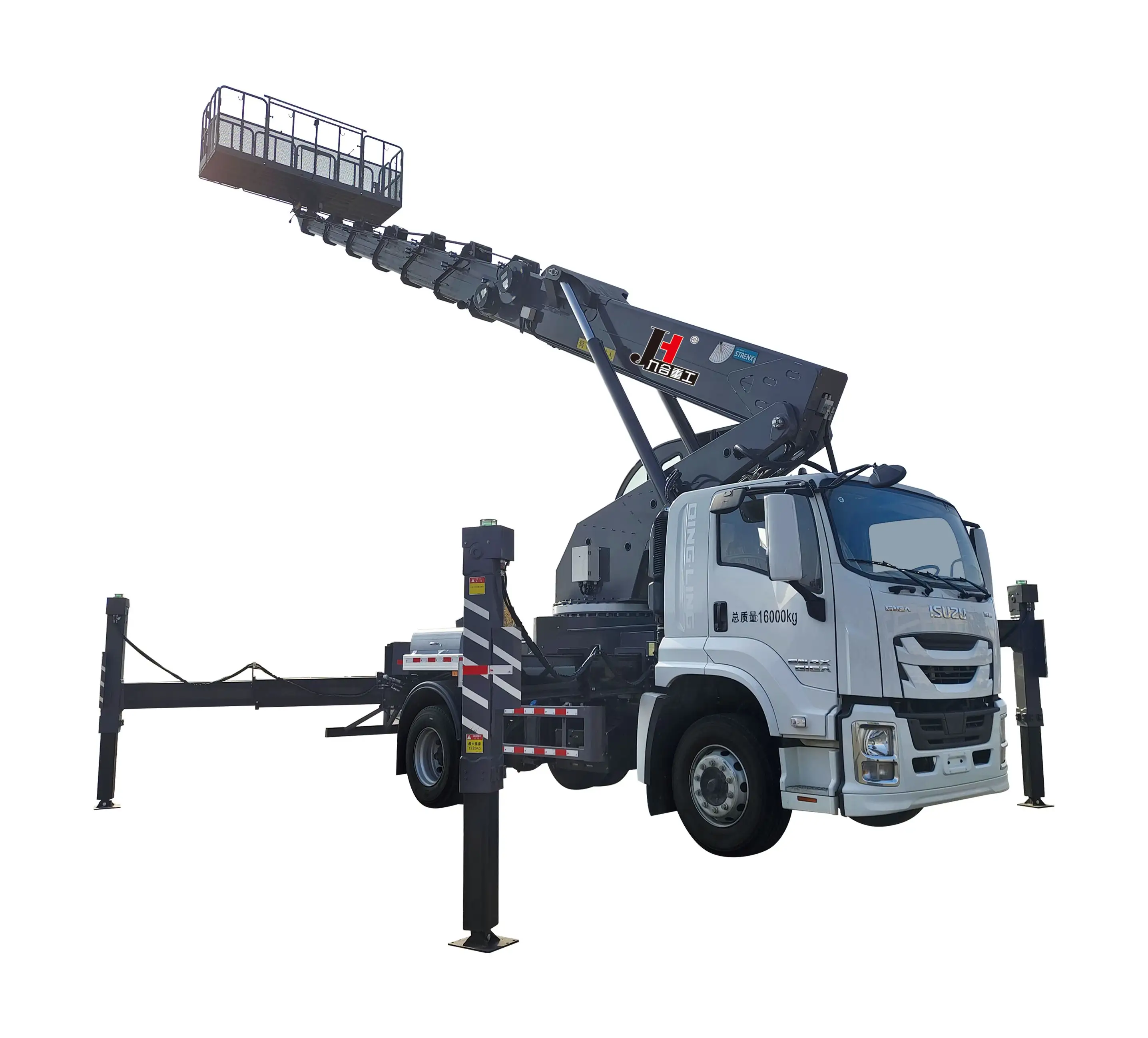 38M 45M Hooggelegen Operatie Vrachtwagens Vrachtwagen Gemonteerd Hoogwerker Antenne Platform Truck Uit China Voor koop