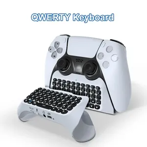 Teclado inalámbrico para controlador ps5 PlayStation 5 con altavoz incorporado Compatible con Bluetooth Gamepad Mount Qwerty para Ps5