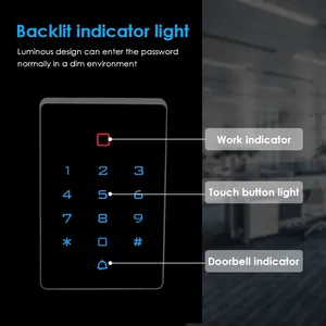 WiFi Tuya porta di controllo di accesso tastiera RFID tastiera IP68 impermeabile WG26 lettore di schede porta App di sblocco remoto