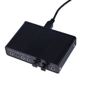 Новое поступление, внешняя звуковая карта USB 6 Каналов 5,1, внешняя звуковая музыкальная Звуковая карта для ноутбука, ПК с драйвером, CD + USB-кабель - Product Image 2